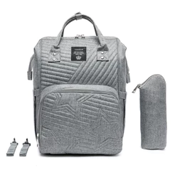 Mochila Bolsa Maternidade Bebê Lequeen Multifuncional Star Reforçada Original
