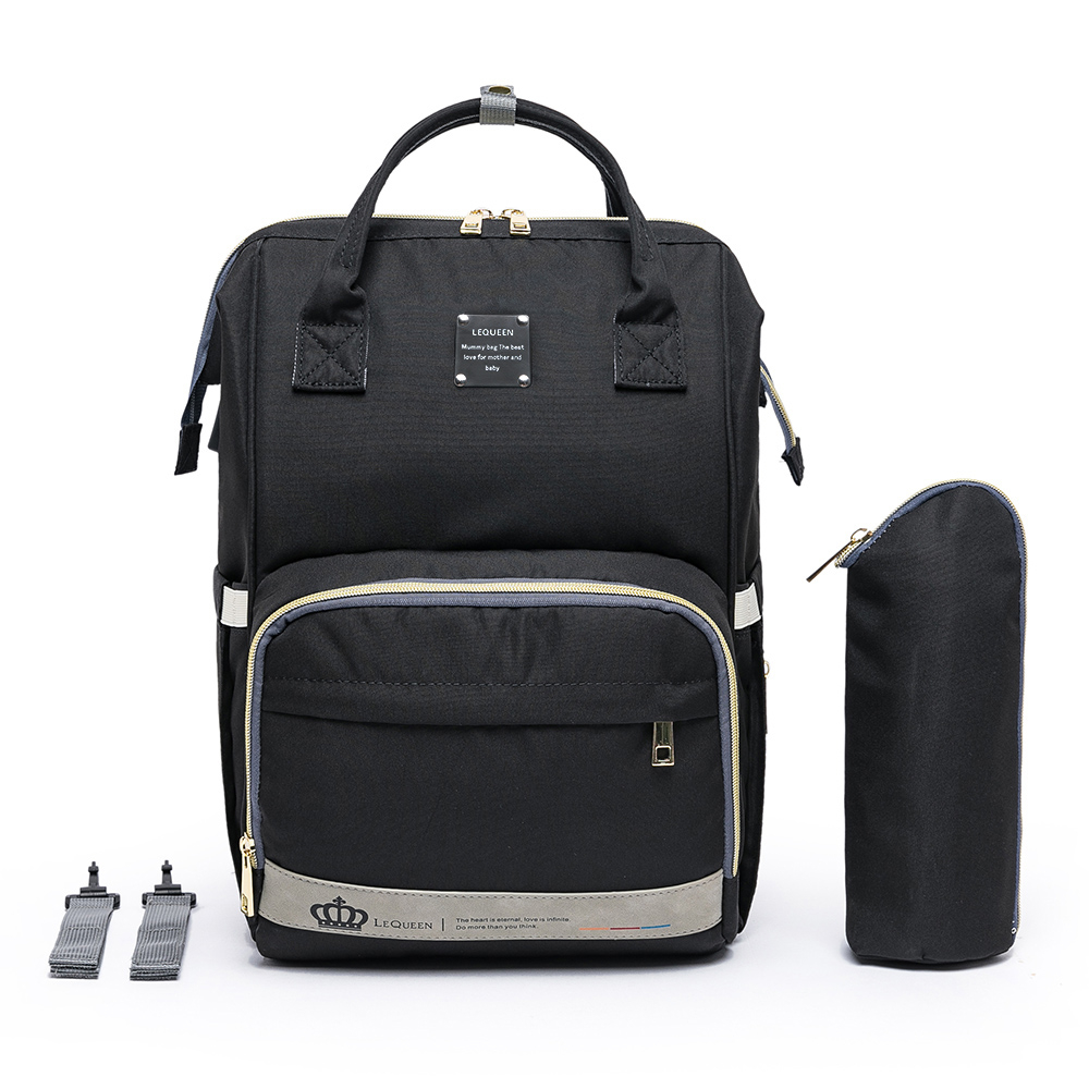 Mochila Bolsa Maternidade Bebê Lequeen Porta Mamadeira Térmico em Oferta na Shopee