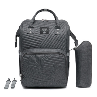 Mochila Bolsa Maternidade Feminina Bebê Mamãe Lequeen Porta Mamadeira Térmico Original em Oferta na Shopee