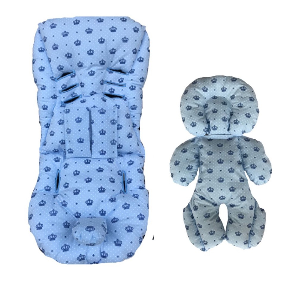 3pç -colchonete Carrinho + Redutor Bb Conforto C/ Prot Cinto