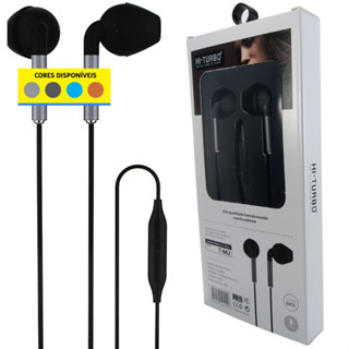 Fone de Ouvido C/ Fio Estéreo C/ Controle de Volume e Microfone Para Celular Compatível Samsung Asus Motorola Com Som