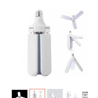 Fan Blade Led Bulb Lâmpada de Led Petala Helice Luminária Articulada de Mesa Manicure 45W
