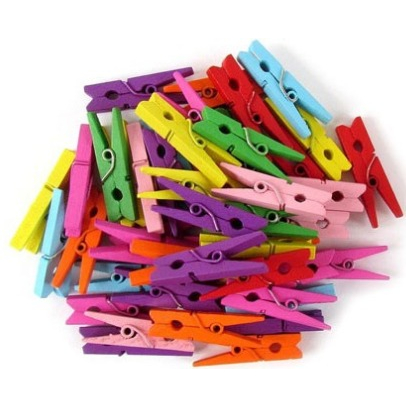 Mini Pregador Madeira 2,5 cm 30 Unidades Ideal Para Lembranças Artesanato Artigos Decorativos