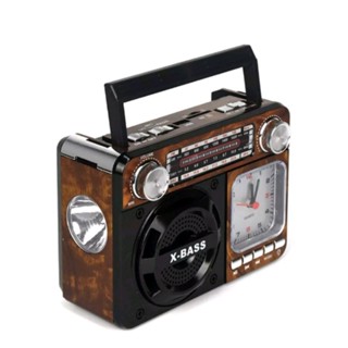 Caixinha De Som Rádio Retro Bluetooth Vintage FM Am Sw USB Portátil Alta Qualidade