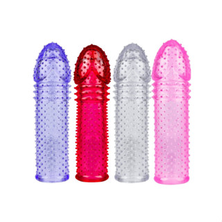 Capa Peniana Expansora Silicone Com estimulador 14 CM| SEX SHOP