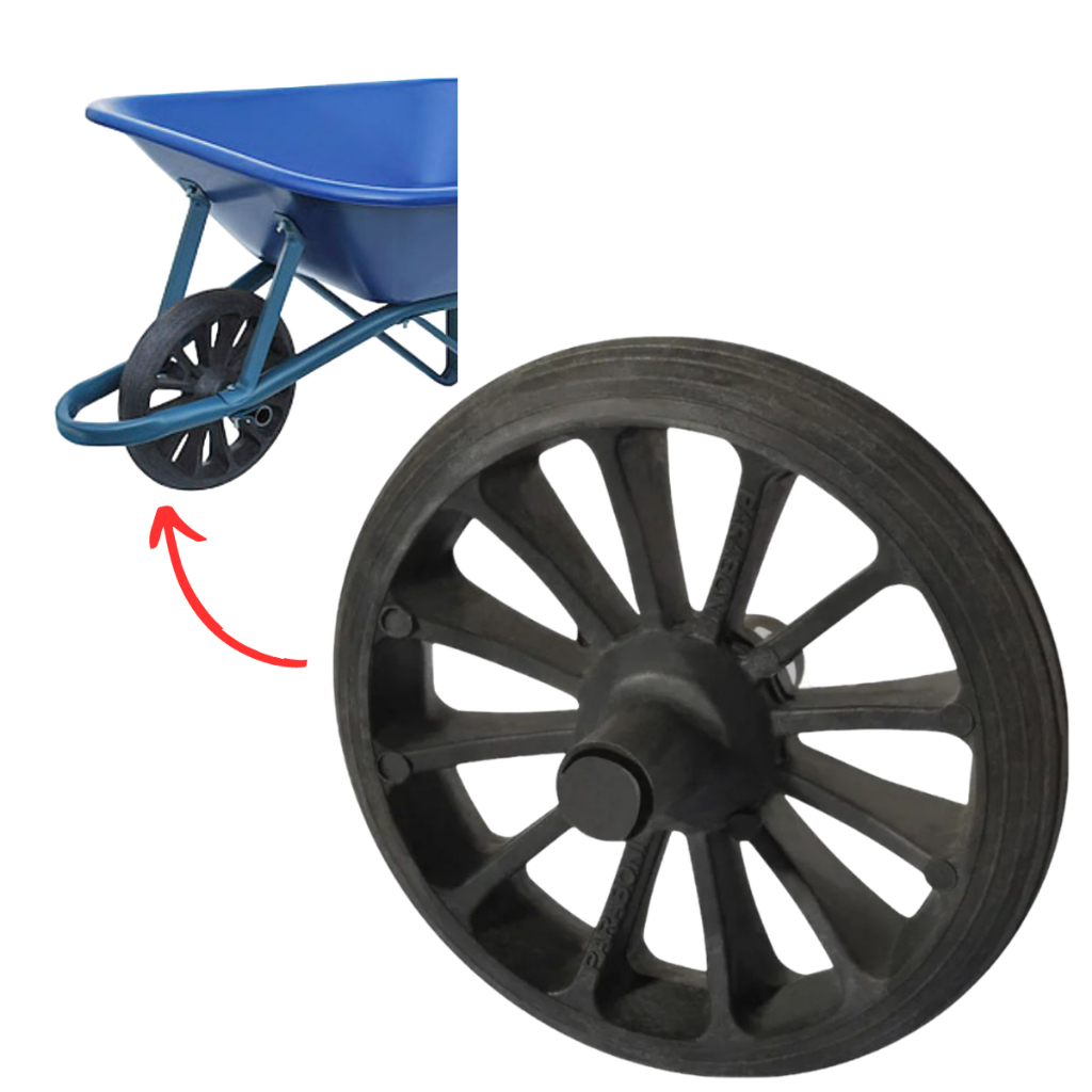 Roda Pneu Maciço Sem Câmara Para Carrinho De Mão Betoneira Carga Não Fura Não Quebra Resistente em Oferta na Shopee