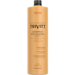 SHAMPOO PÓS-QUÍMICA PARA USO FREQUENTE 1L TRIVITT em Oferta na Shopee
