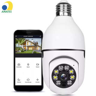 Câmera Wifi IP Sem Fio Giratória 360 Com Encaixe Lampada Bocal Rosca Yoosee Ptz Full HD Visão Noturna Segurança E27 em Oferta na Shopee