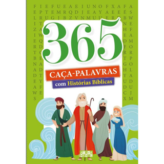 Livro 365 caça-palavras com histórias bíblicas Filhos Meninos Bebê Cristão Família Ciranda em Oferta na Shopee