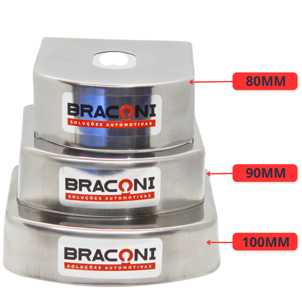 Capa Proteção 90mm Para Engate Reboque - Acabamento ABS