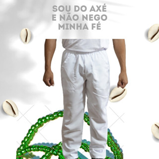 Calça Branca Umbanda Candomble Pai De Santo