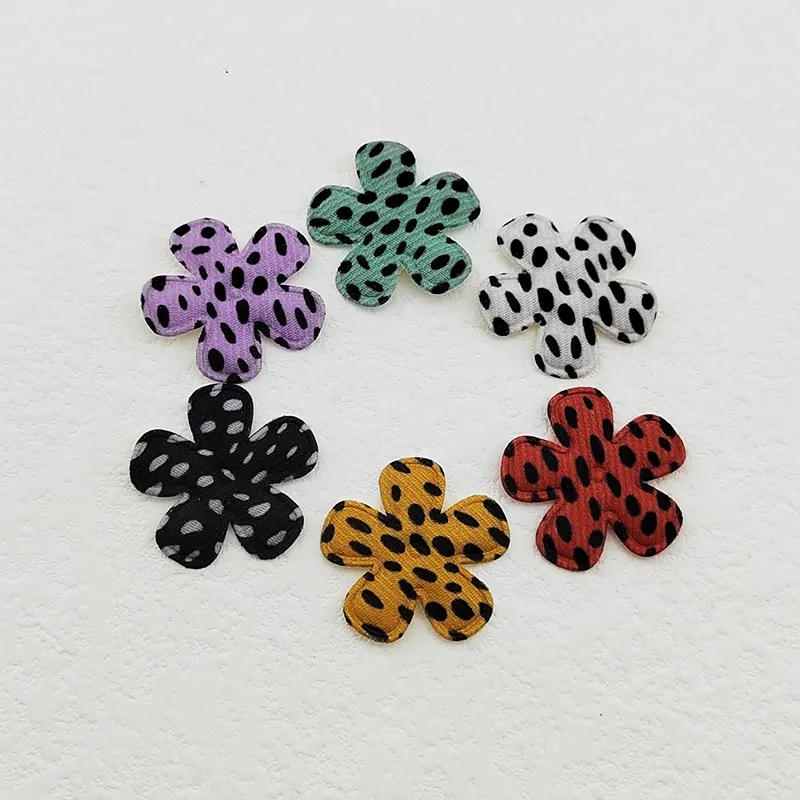 12 UNIDADES Aplique patch em tecido flores estampadas para artesanato costura