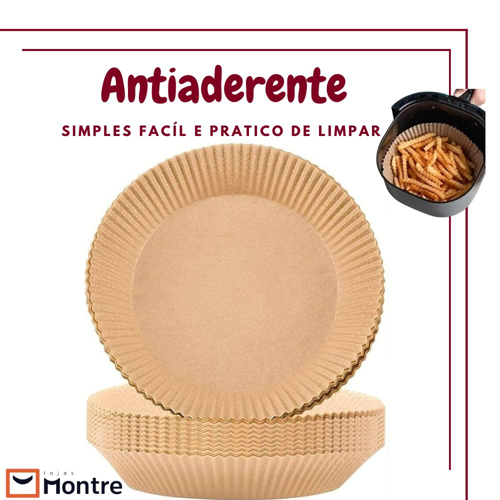 Forma De Air Fryer Descartável - Forro Antiaderente De Papel Redondo em Oferta na Shopee