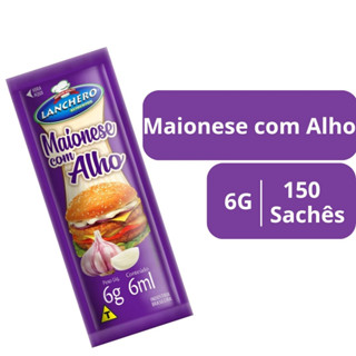 Sachê Creme de Alho Lanchero Caixa 150 unidades 6g