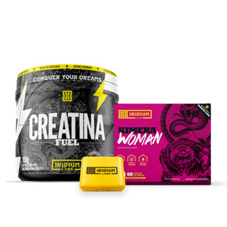 Kit Creatina Monohidratada Fuel 150g + Kimera Woman + Porta Cáps