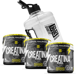 Kit 3x Creatina Monohidratada Fuel 300g + Galão 1,5l - Iridium Labs