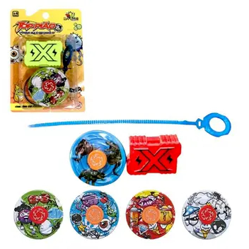 Top Piâo Beyblade Spiner + Lançador Brinquedo Infantil