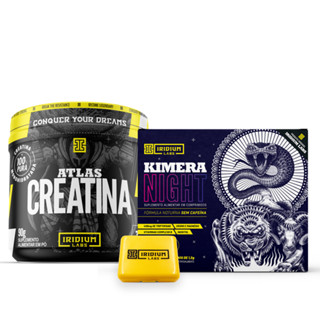 Kit Creatina e Kimera Night e Porta Cápsula - Iridium Labs