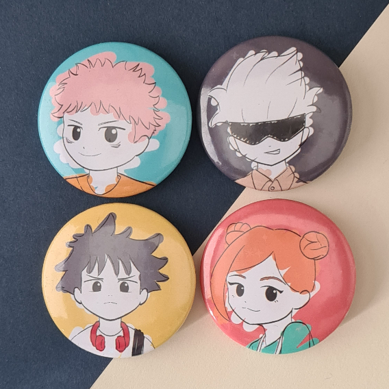 Kit de bottons de Jujutsu Kaisen - Lost in Paradise