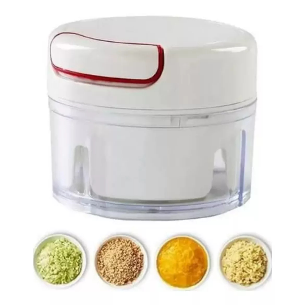 Mini Processador Triturador Manual de Alimento Utensílio Cozinha