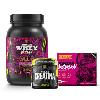 Kit Whey Protein Woman e Kimera Woman e Atlas Creatina 90g - Iridium Labs