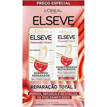 kit Elseve diversos shampoo 375ml+condicionador 170ml