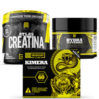 Kit Termogênico Kimera Thermo + Glutamina 150g + Creatina 150g Iridium Labs