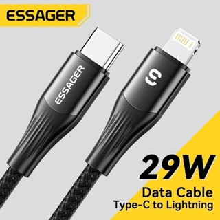 Cabo USB-C Tipo C Para Iphone de 1 Metro 2 Metros 29W Carregamento Turbo Carregador Lighting 480Mbps