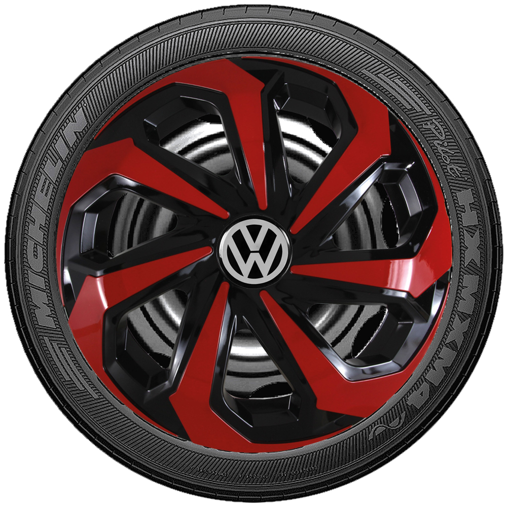 Jogo 4 Carlotas Esportivas aro 13 Spider Compativel com Voyage Bora Fox Polo