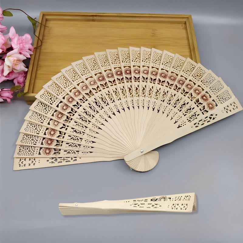 Leque De Madeira sortidos Lembrança Festa Casamento