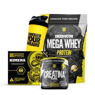 Whey Protein Mega + Kimera Thermo + Creatina Fuel 150g + Coqueteleira