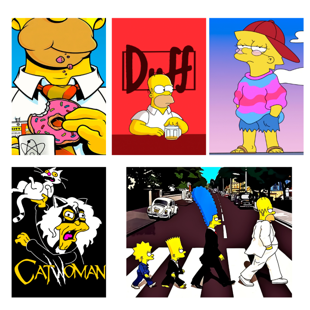 Imã de Geladeira Simpsons Variados