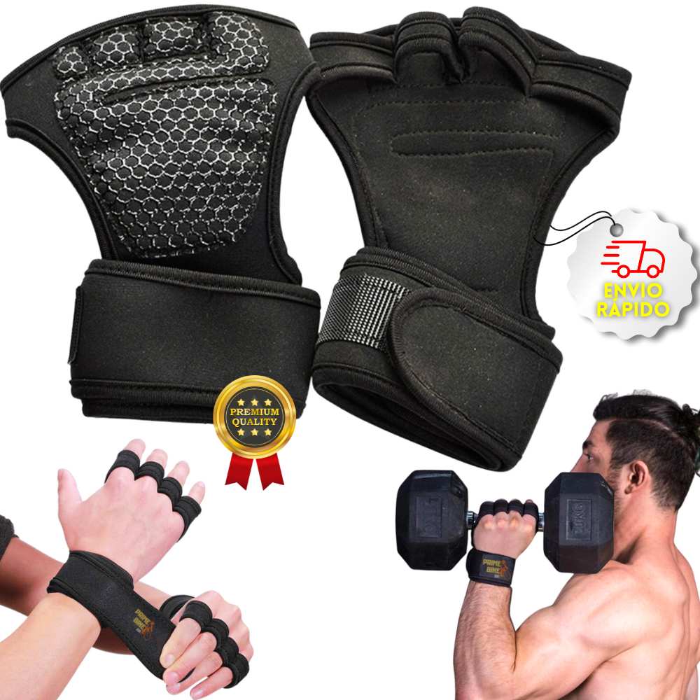 Luva Academia Grip Hook Crossfit Musculação Ciclismo Treino Feminina Masculina