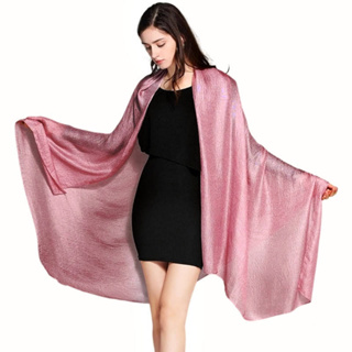 Lenço Echarpe Toque De Seda Texturizado Brilho Suave Festa Casamento em Oferta na Shopee