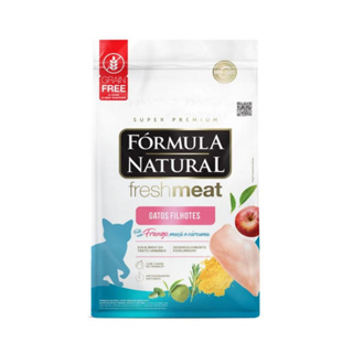 Ração Para Gatos Filhote Frango, Maçã e Cúrcuma 1kg Fresh Meat em Oferta na Shopee