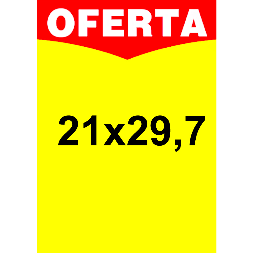 100 Cartaz SULFITE Supermercado A4 21x29,7 cm
