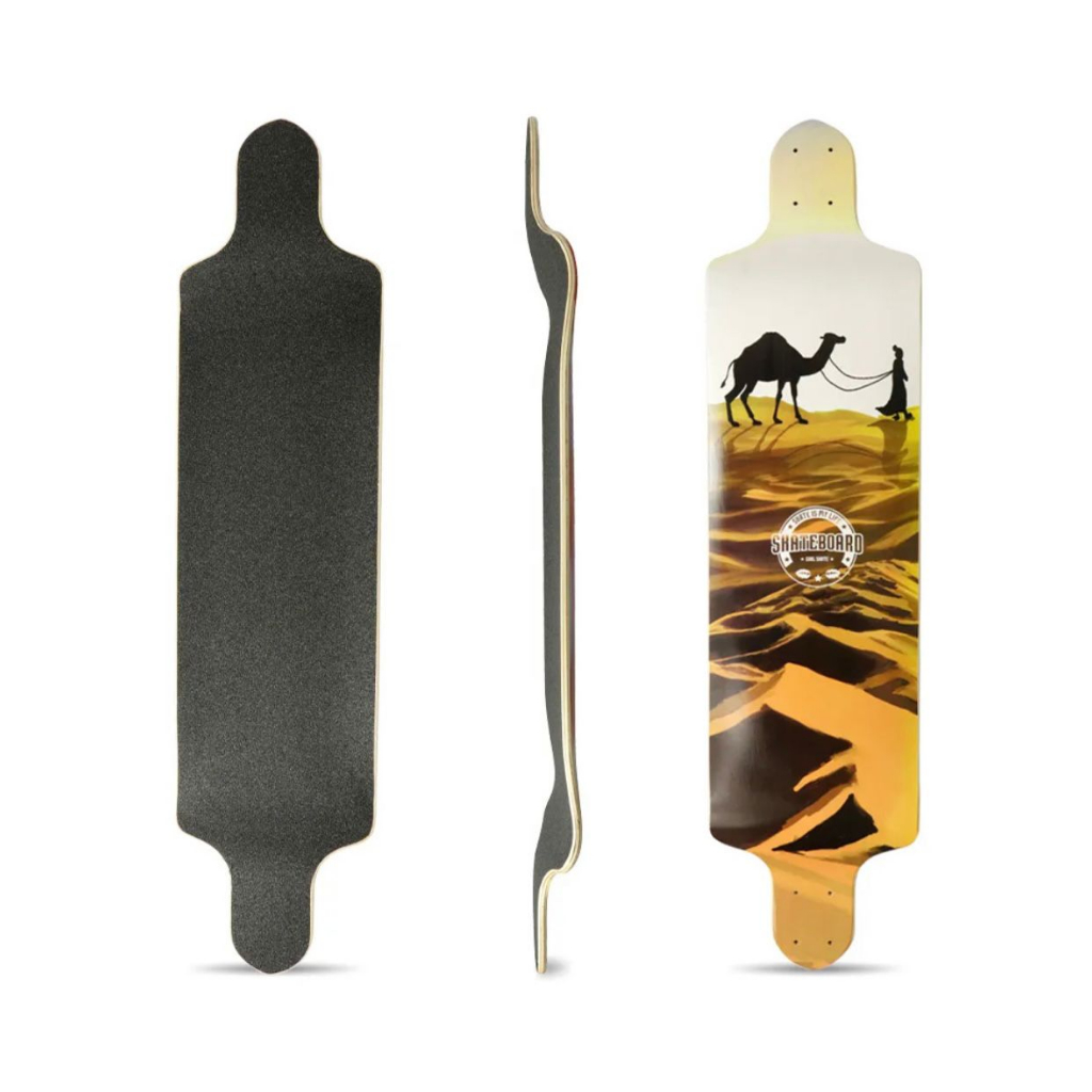 Shape Longboard Skate Rebaixado 41 Drop Down Maple Com Lixa Especializada em skateboard