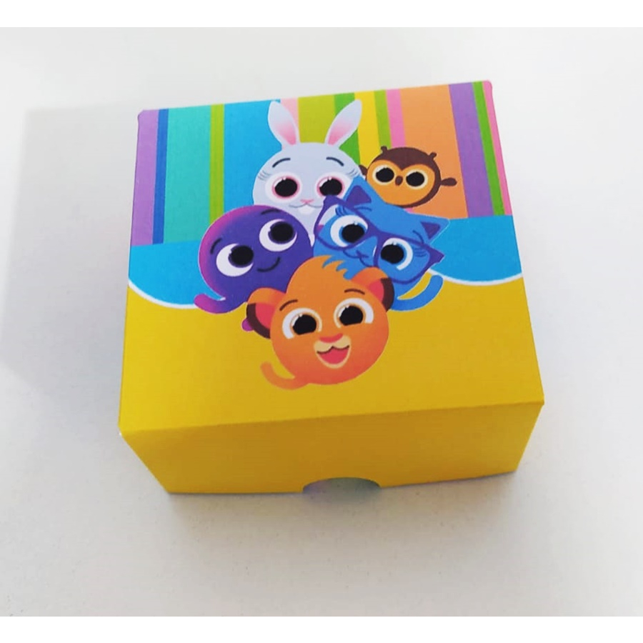 10 Caixas para 4 doces Lembrança de festa Bolofofo em Oferta na Shopee