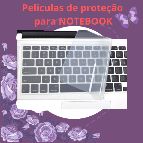 Pele protetora de silicone, capa para teclado, filme de poeira, notebook