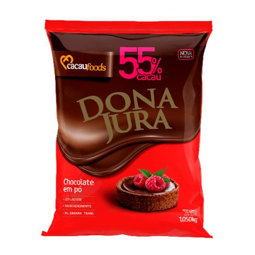 Chocolate em Pó 1,01Kg 55% de cacau Dona Jura