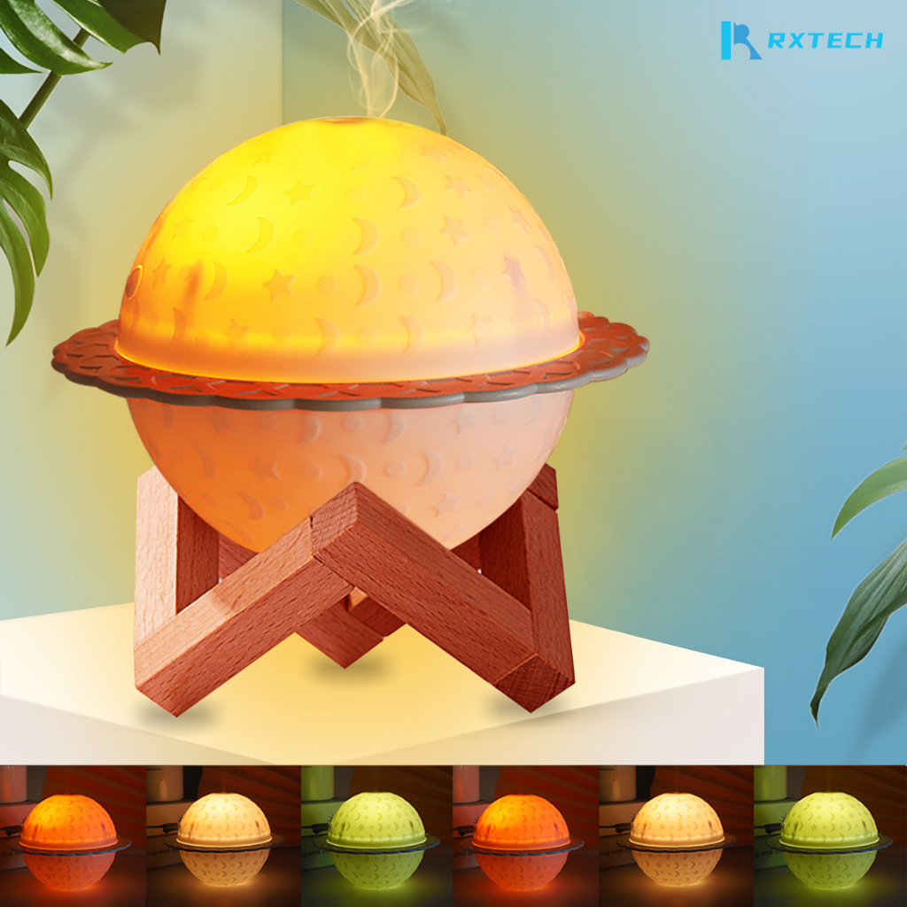 Mini Luminaria Umidificador Lua Difusor Aromatizador Unificador De Ar Cheia  Humidificador  Estrela Led Aromati em Oferta na Shopee