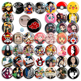 Kit 10 Botons 3,5cm Animes - Vc escolhe as imagens do catálogo- Broche - Bottons - Naruto - Demon Slayer - Boku no hero - Death Note - Onepiece - Spy Family - Totoro - Haikyuu - Jujutsu Kaisen