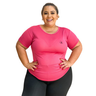 Camiseta Dry Fit Feminina Academia Fitness PLUS SIZE