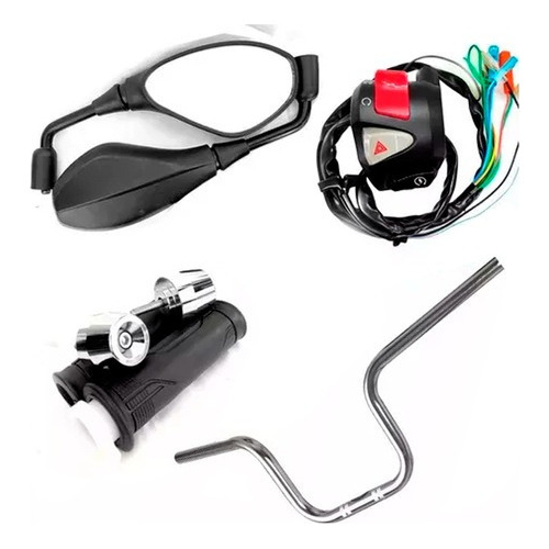 RETROVISOR GUIDÃO CARGO MANOPLAS PUNHO PESO PCX em Oferta na Shopee