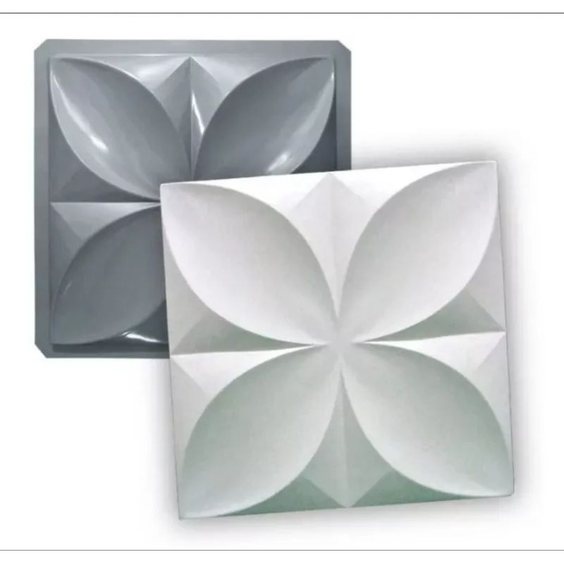 Molde Forma ABS Flor Pétala 39x39cm Gesso parede 3d Cd033