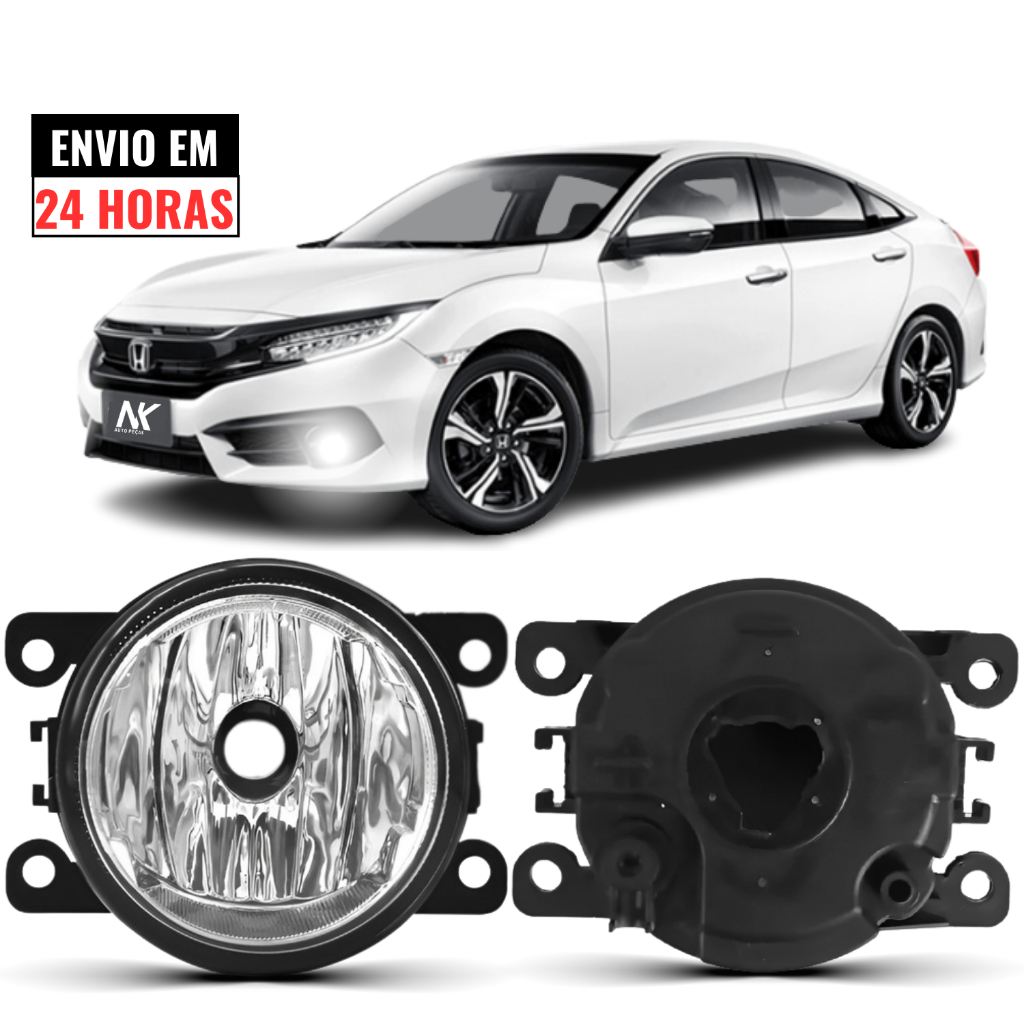 Farol Milha Civic 2017 2018 1a Linha Novo em Oferta na Shopee