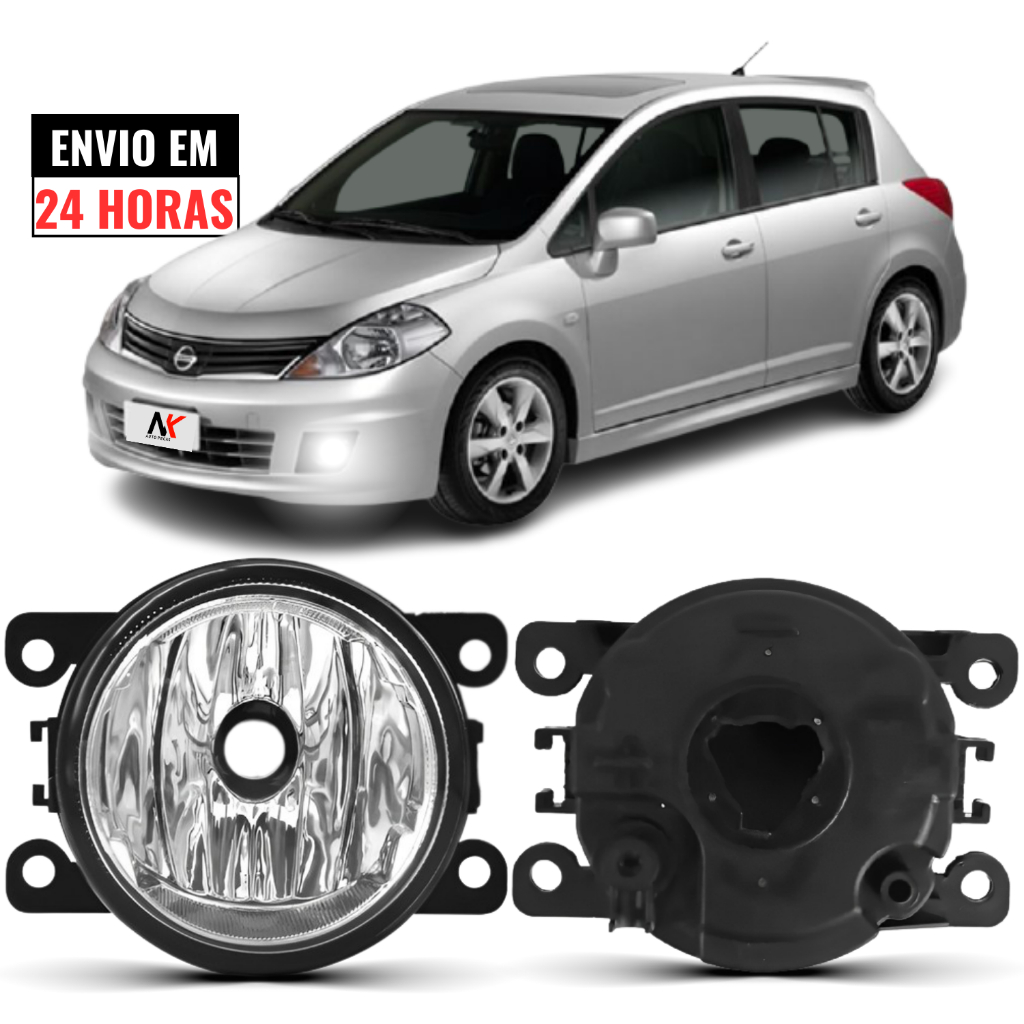 Farol Milha Nissan Tiida 2008 2009 2010 2011 2012 2013 em Oferta na Shopee