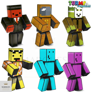 Boneco Problems + Kadu + Stick + Mel + Zoom + Melzinha 25 cm Turma do Problems Completa Originais