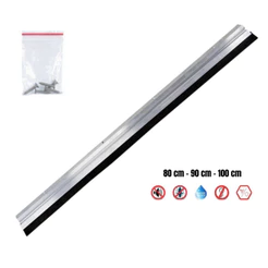Rodo Protetor De Porta De Alumínio E Madeira Vedante Veda Friso De Porta 80cm - 90cm - 100cm