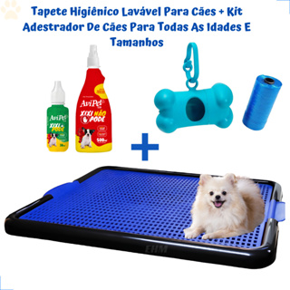 Tapete Higiênico Lavável Cão Cachorros Extra Grande + Xixi Pode e Xixi Não Pode em Oferta na Shopee